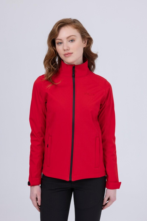 2AS Bianca İnce Softshell Kadın Ceket Kırmızı - 2AS (1)
