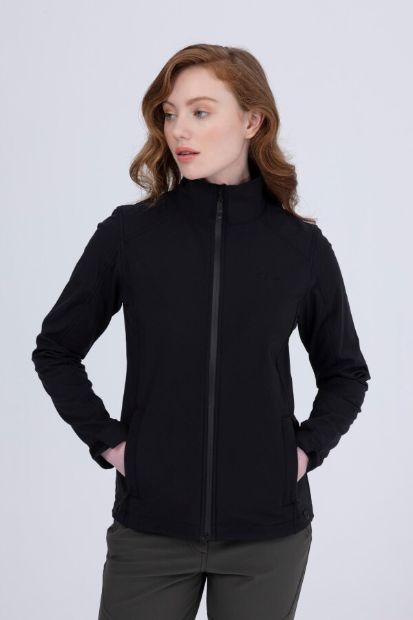 2AS Bianca İnce Softshell Kadın Ceket Siyah - 2AS (1)