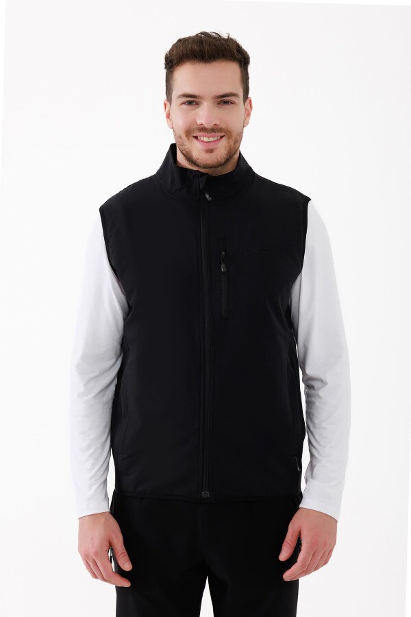 2as Bowen İnce Softshell Unısex Yelek Siyah - 2AS