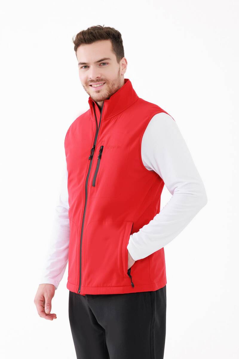2AS Bowen İnce Softshell Unısex Yelek Kırmızı - 3