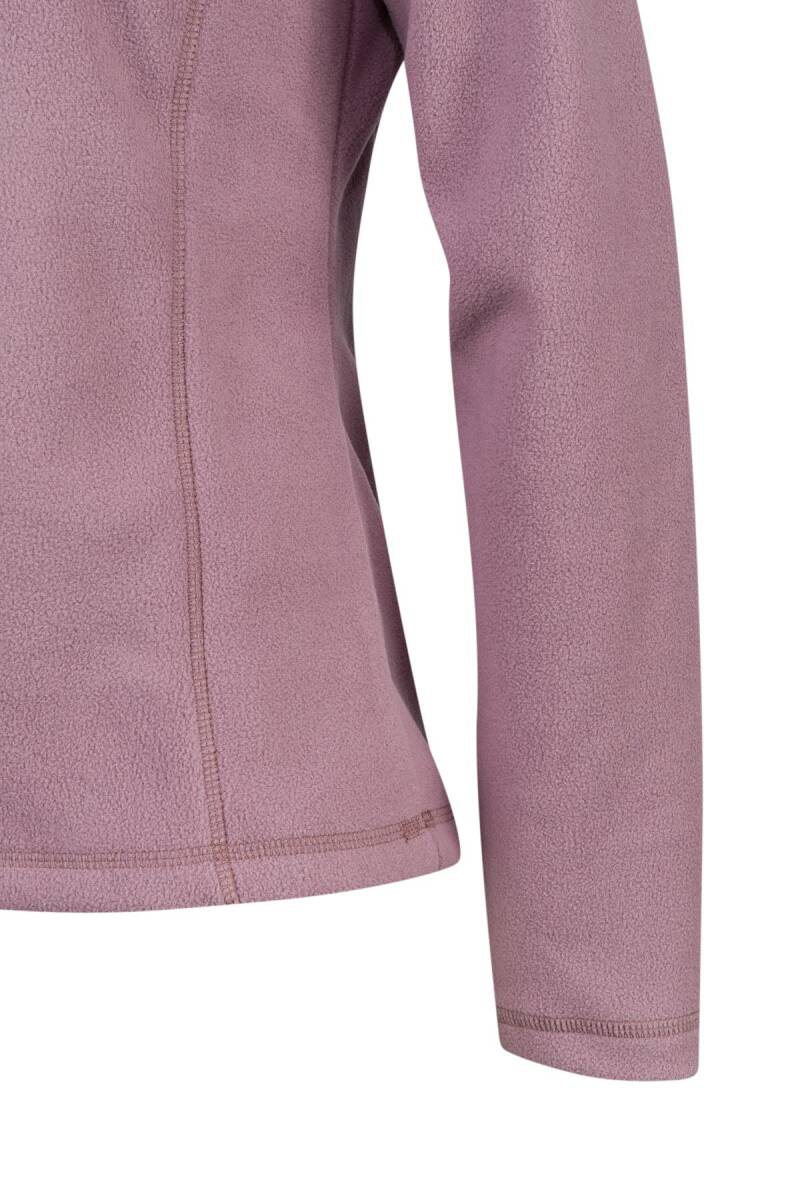 2AS Camila Kadın Yarım Fermuarlı İnce Polar Sweatshirt Lila - 4