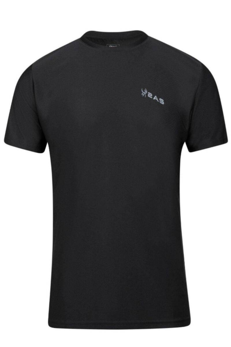 2AS Capri Sıfır Yaka T-Shirt Siyah - 1