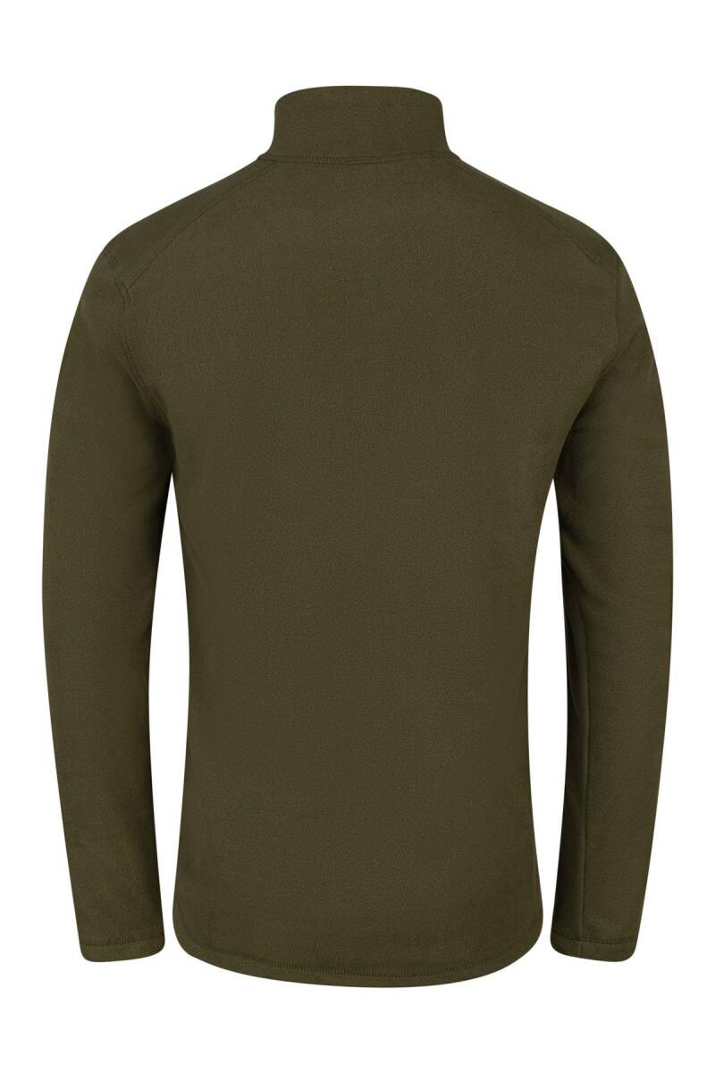 2AS Cedric Erkek Yarım Fermuarlı İnce Polar Sweatshirt Haki - 5
