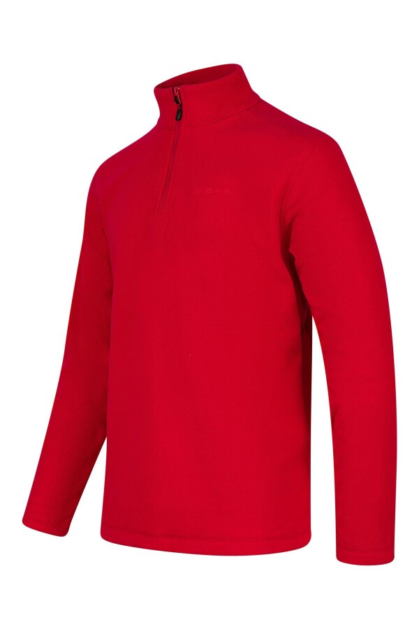 2AS Cedric Erkek Yarım Fermuarlı İnce Polar Sweatshirt Kırmızı - 2AS (1)