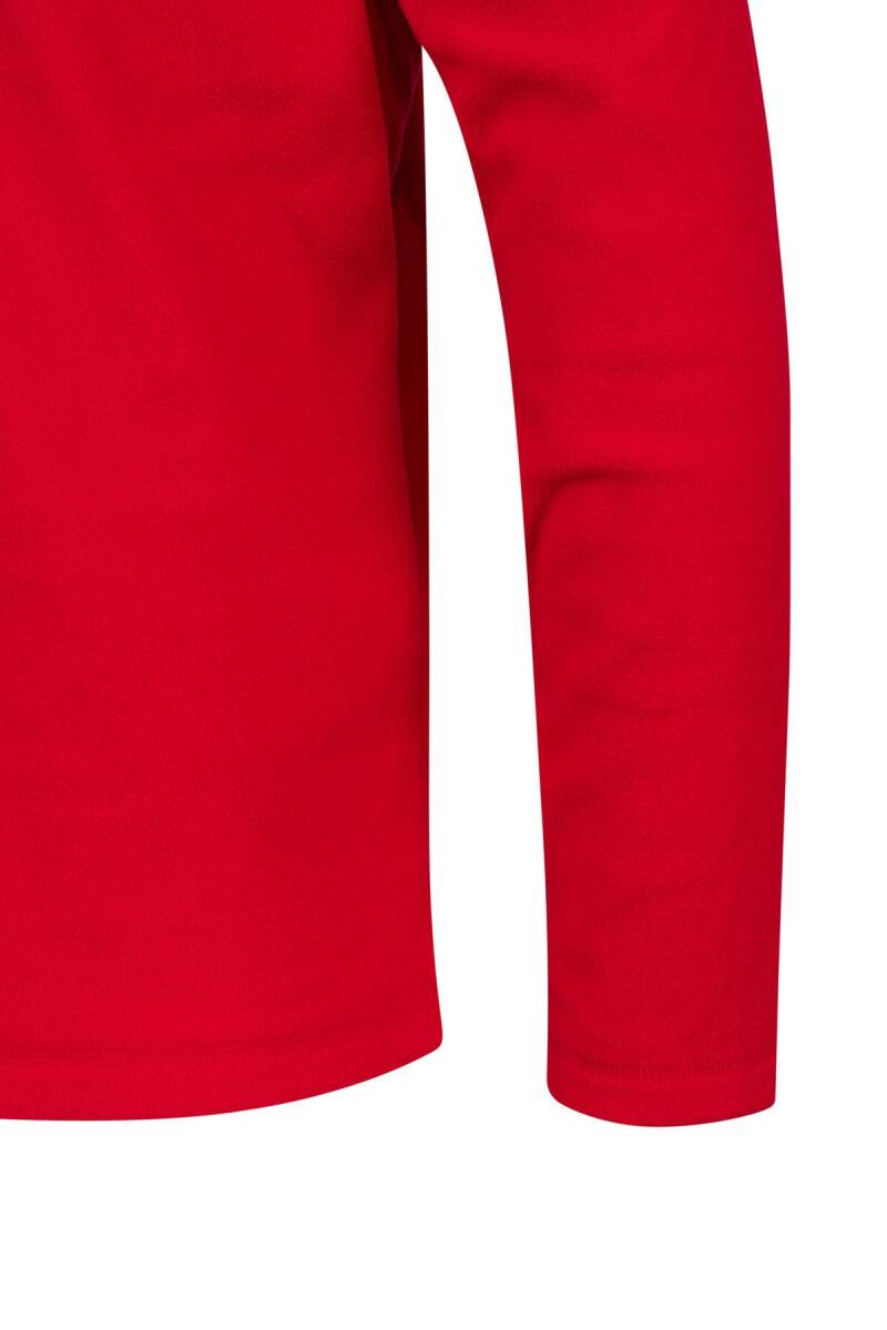 2AS Cedric Erkek Yarım Fermuarlı İnce Polar Sweatshirt Kırmızı - 4