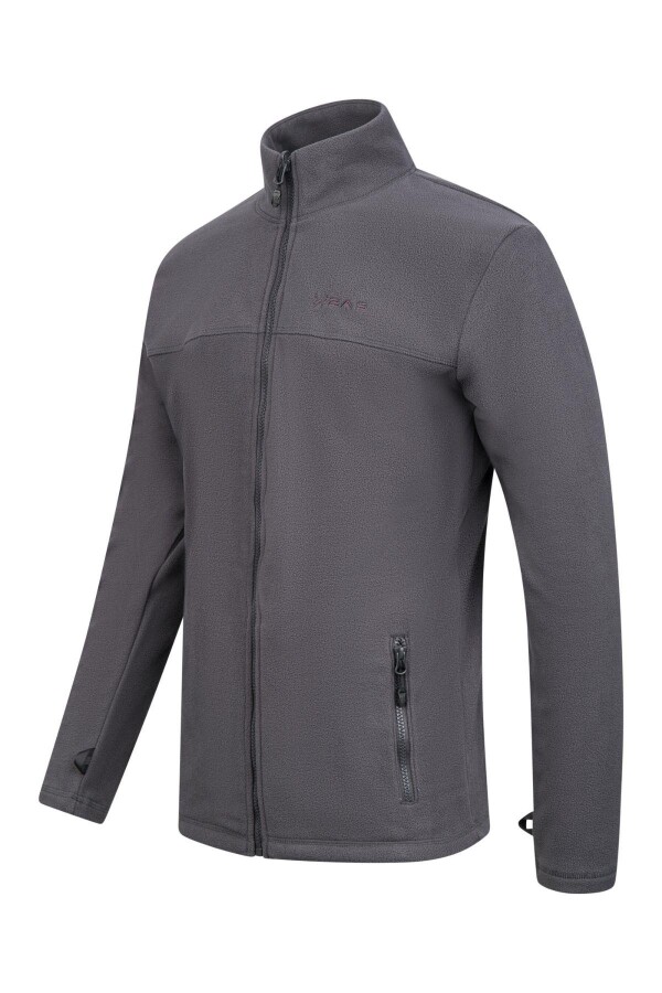 2as Chestert Erkek Tam Fermuarlı İnce Polar Sweatshırt Antrasit - 2AS (1)