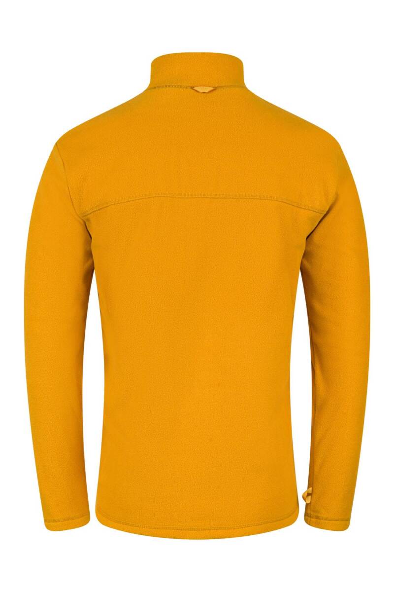 2as Chestert Erkek Tam Fermuarlı İnce Polar Sweatshırt Hardal - 5