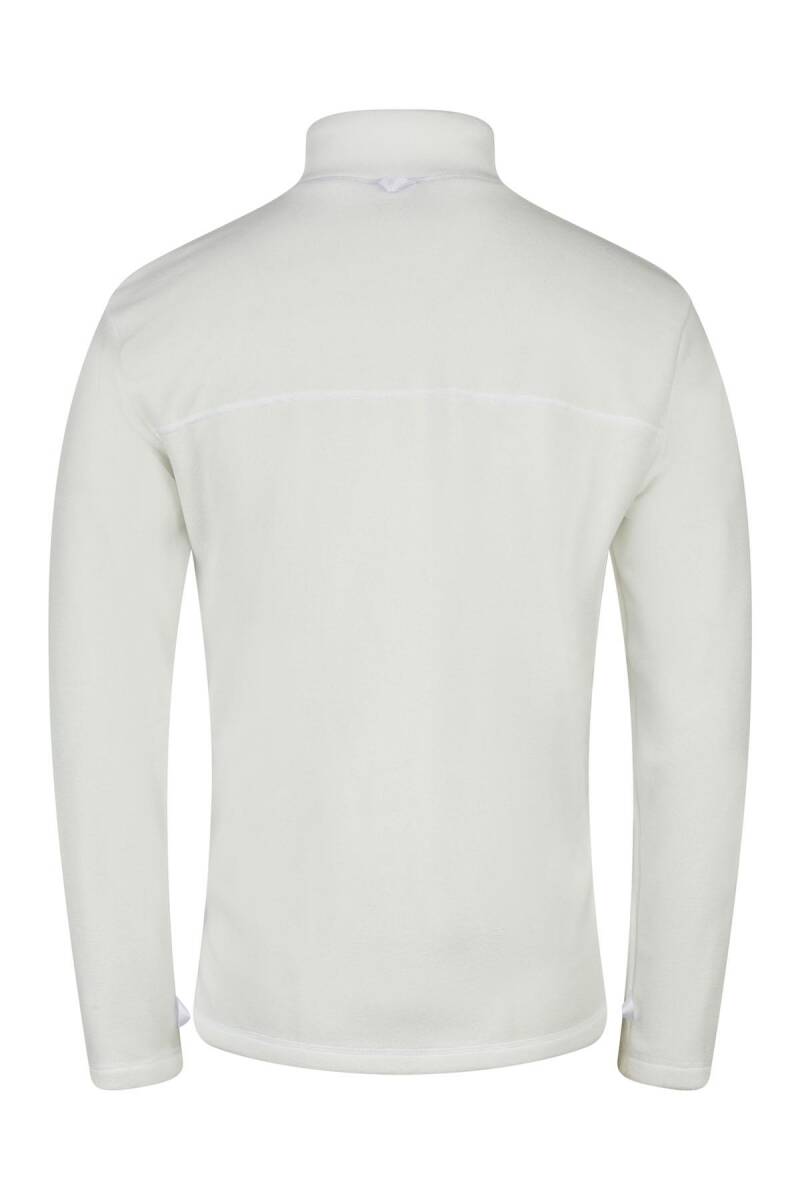 2as Chestert Erkek Tam Fermuarlı İnce Polar Sweatshırt Beyaz - 5