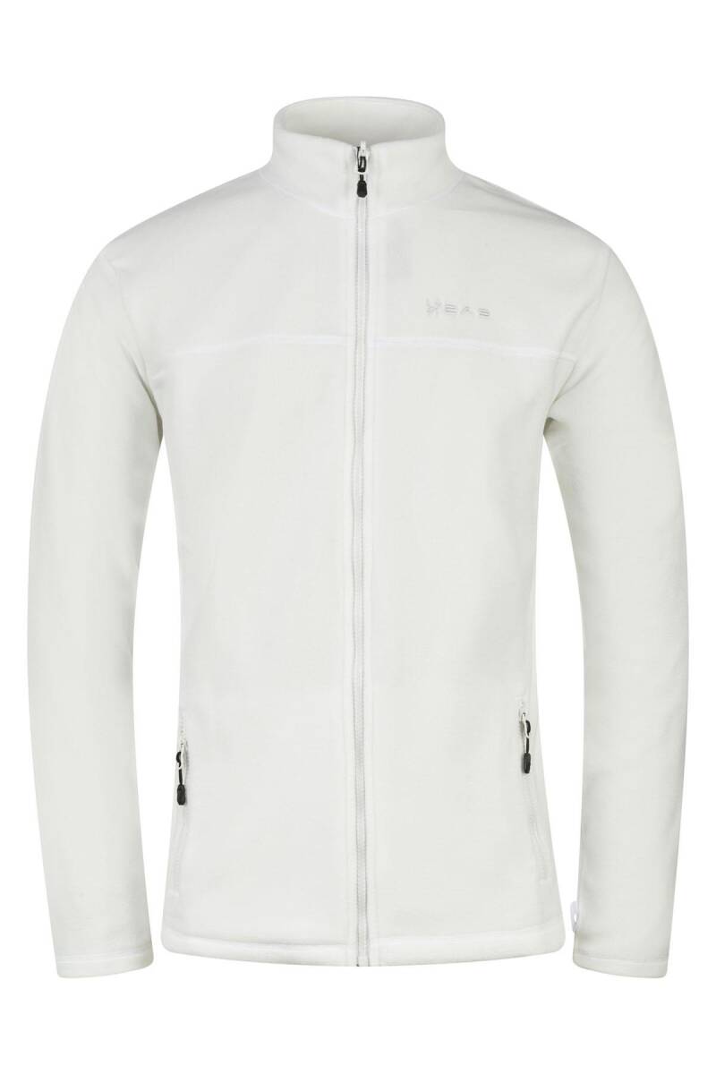 2as Chestert Erkek Tam Fermuarlı İnce Polar Sweatshırt Beyaz - 1