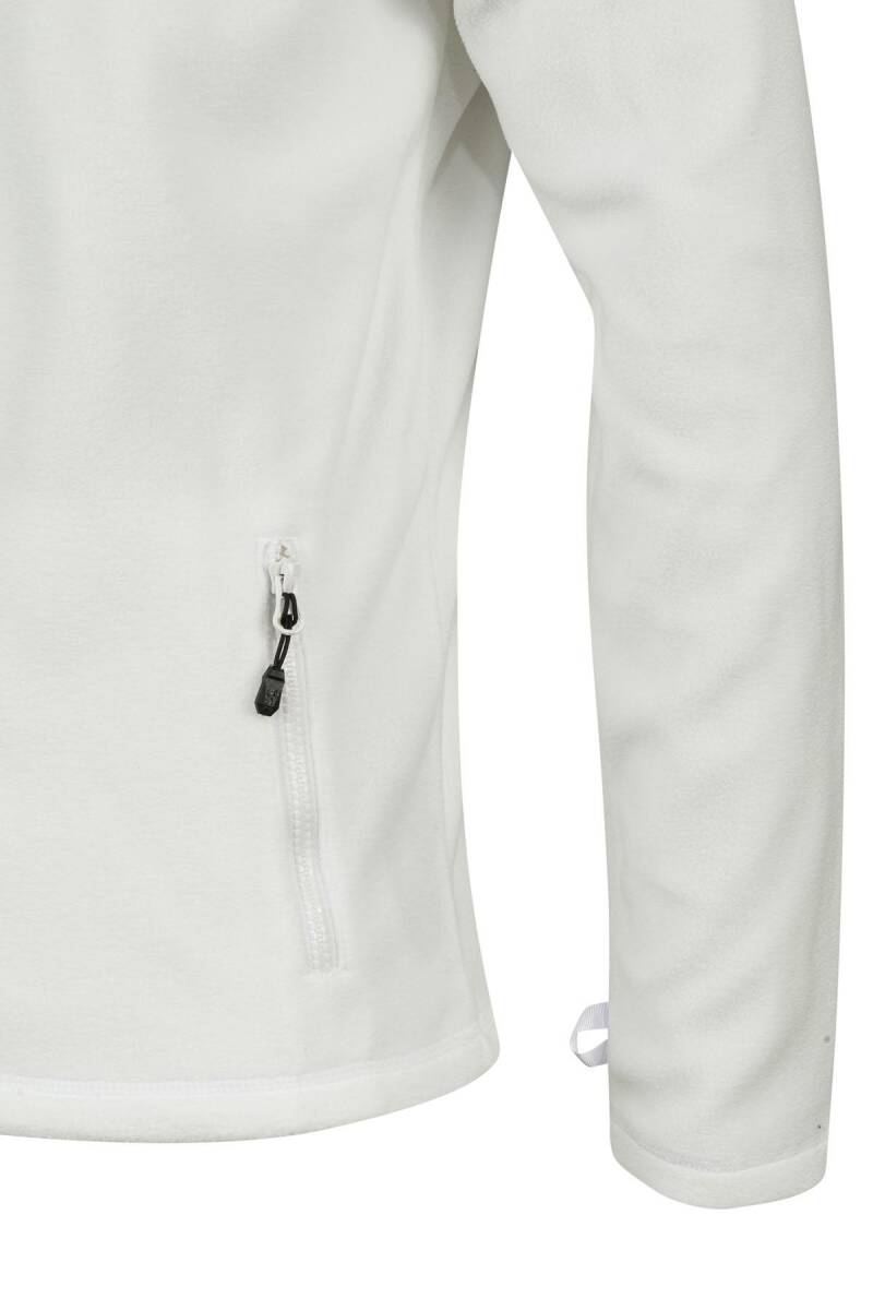 2as Chestert Erkek Tam Fermuarlı İnce Polar Sweatshırt Beyaz - 4