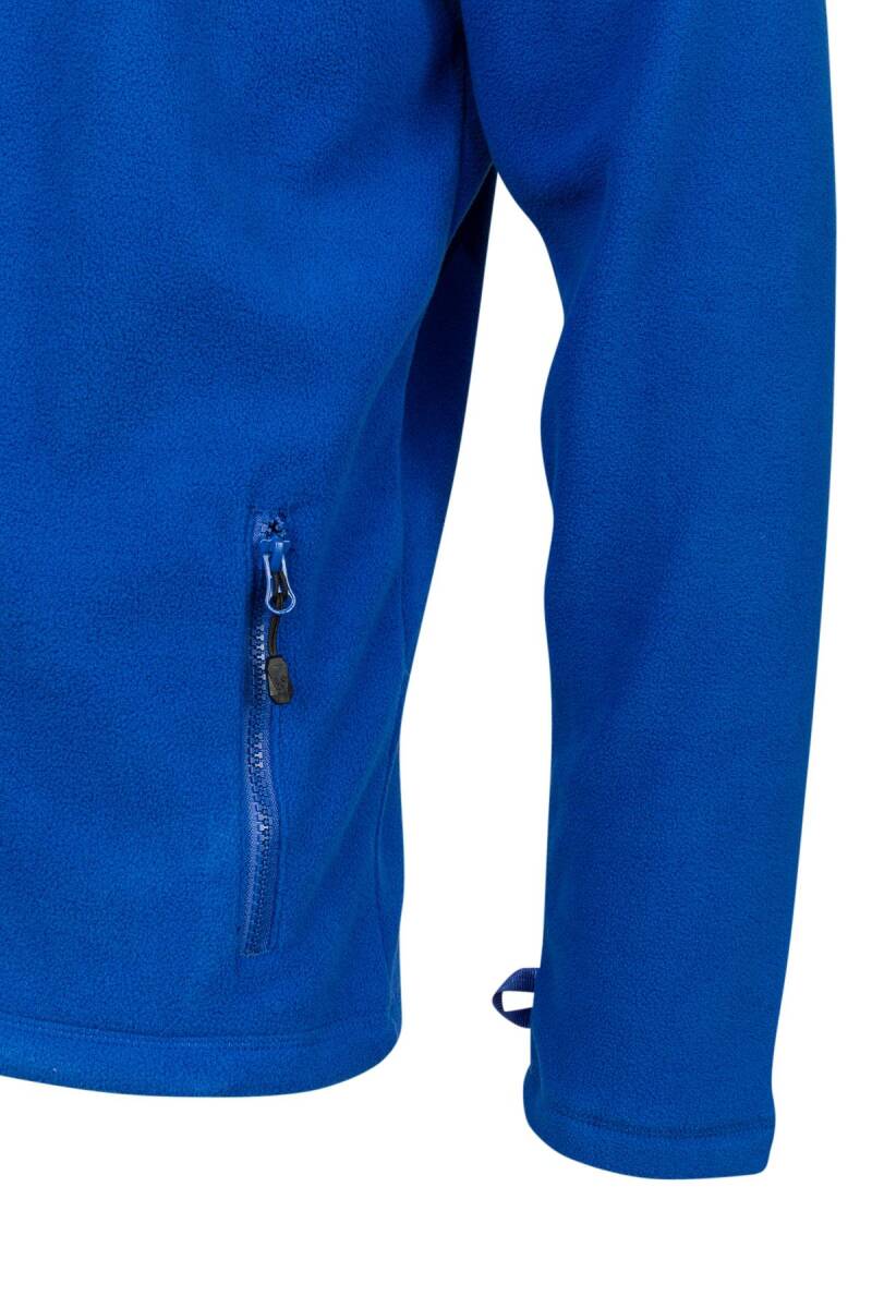 2as Chestert Erkek Tam Fermuarlı İnce Polar Sweatshırt Mavi - 4
