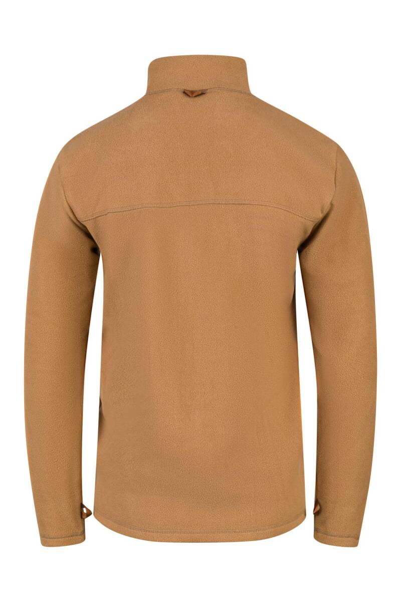 2as Chestert Erkek Tam Fermuarlı İnce Polar Sweatshırt Camel - 5