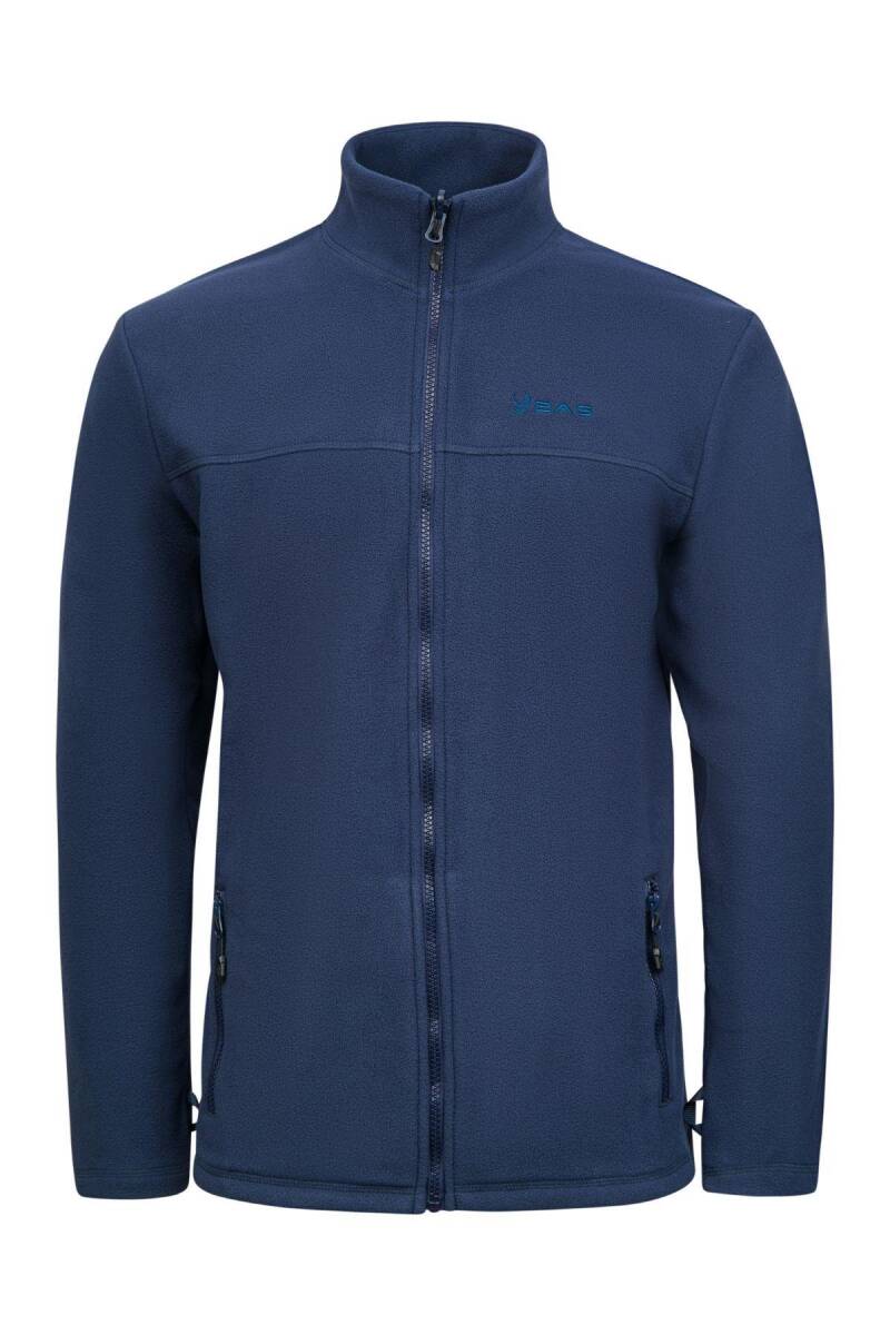 2as Chestert Erkek Tam Fermuarlı İnce Polar Sweatshırt Lacivert - 1