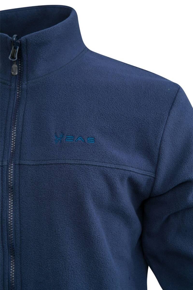 2as Chestert Erkek Tam Fermuarlı İnce Polar Sweatshırt Lacivert - 3