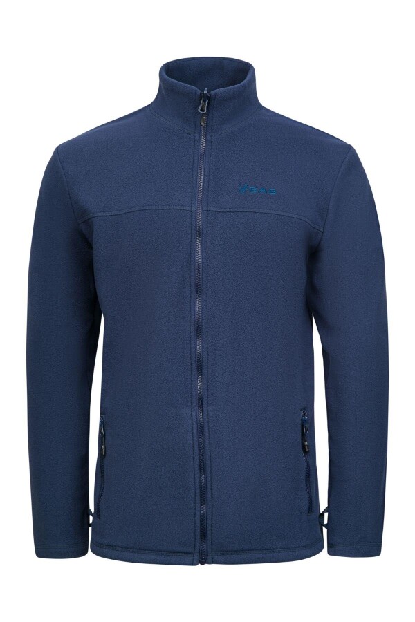 2as Chestert Erkek Tam Fermuarlı İnce Polar Sweatshırt Lacivert - 2AS