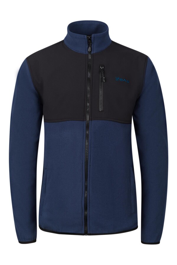 2AS Cliff Erkek Parçalı İnce Polar Sweatshirt Lacivert - 2AS