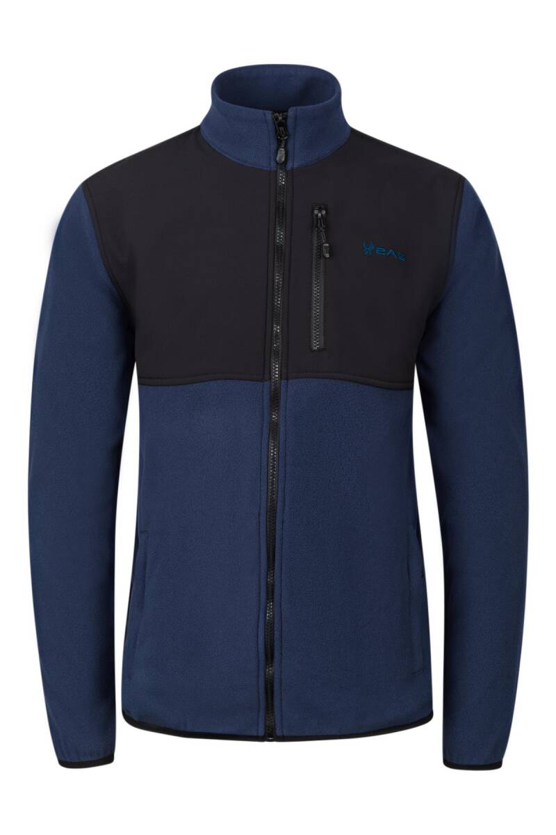 2AS Cliff Erkek Parçalı İnce Polar Sweatshirt Lacivert - 1