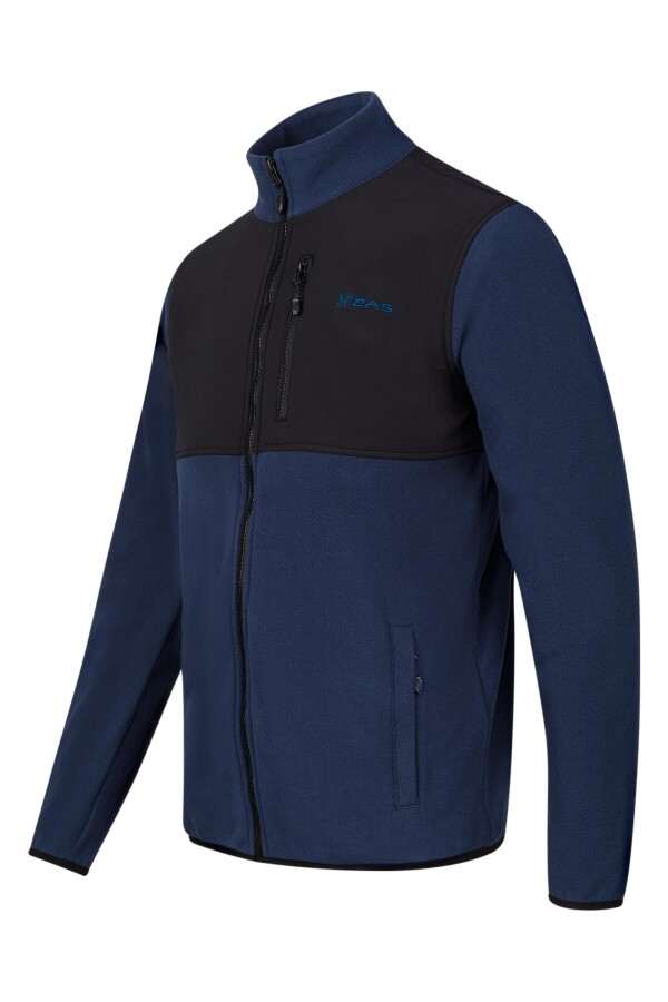 2AS Cliff Erkek Parçalı İnce Polar Sweatshirt Lacivert - 2AS (1)