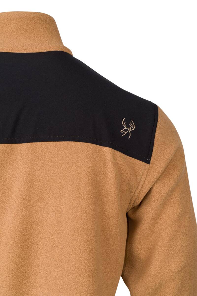 2AS Cliff Erkek Parçalı İnce Polar Sweatshirt Camel - 6