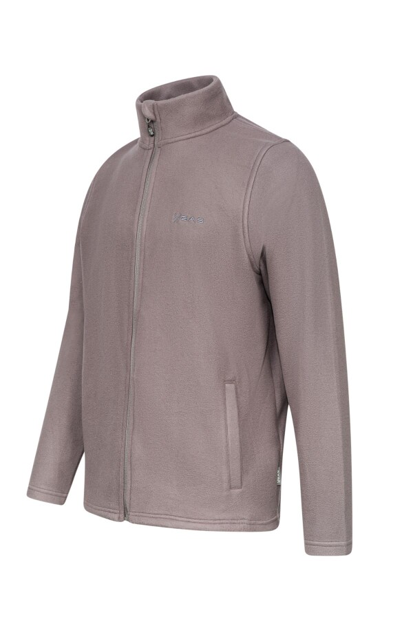 2AS CORK Tam Fermuarlı Erkek Polar Sweatshirt Antrasit - 2AS (1)