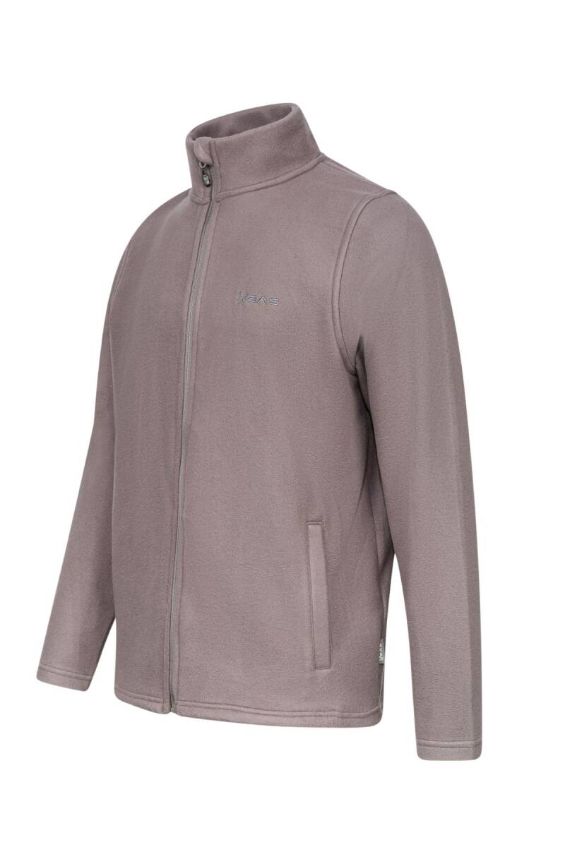 2AS CORK Tam Fermuarlı Erkek Polar Sweatshirt Antrasit - 2