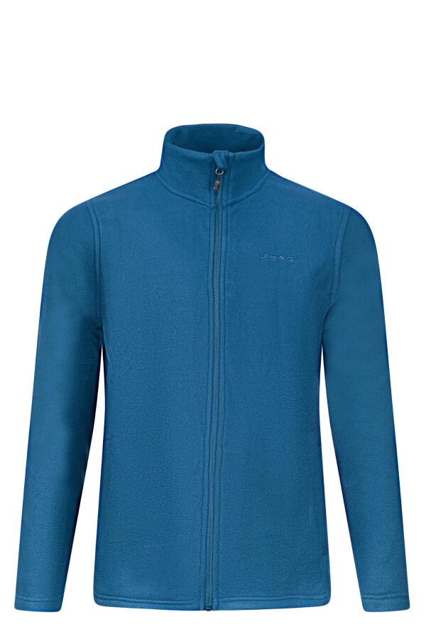 2AS CORK Tam Fermuarlı Erkek Polar Sweatshirt Lacivert - 2AS