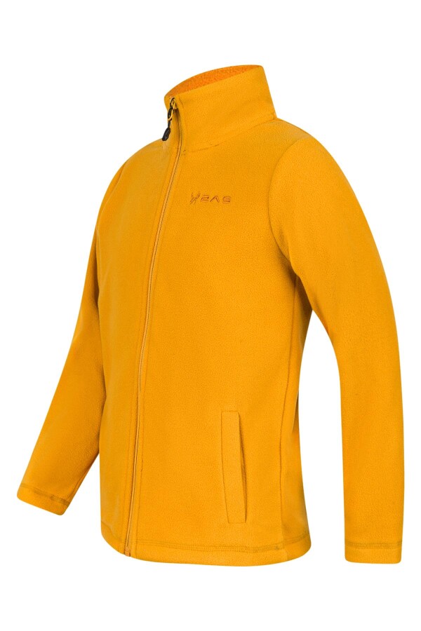2AS Crystal Çocuk Tam Fermuarlı İnce Polar Sweatshirt Hardal - 2AS (1)