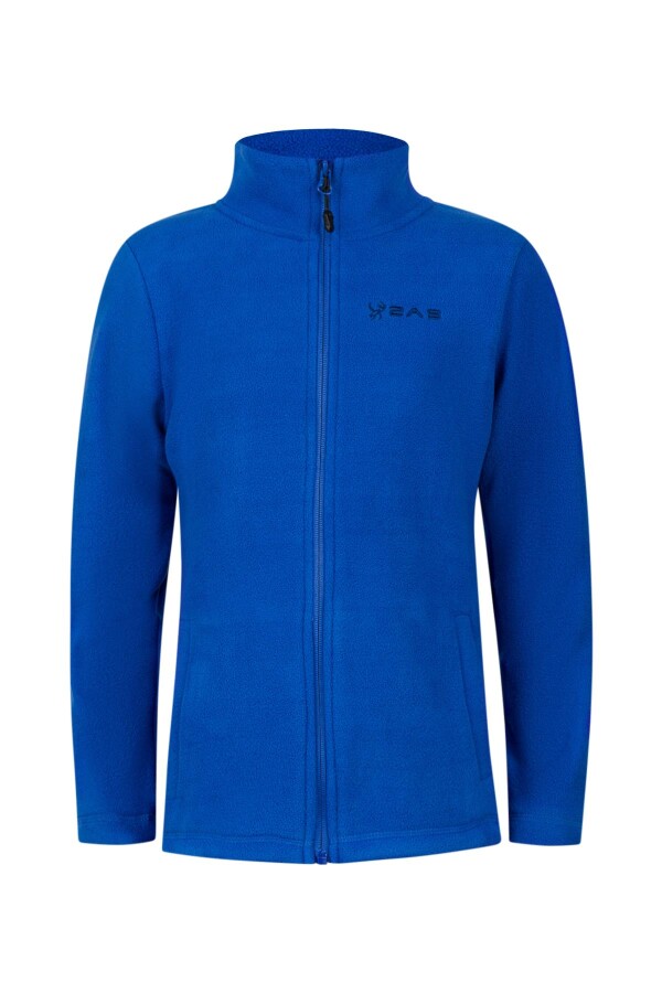 2AS Crystal Çocuk Tam Fermuarlı İnce Polar Sweatshirt Mavi - 2AS
