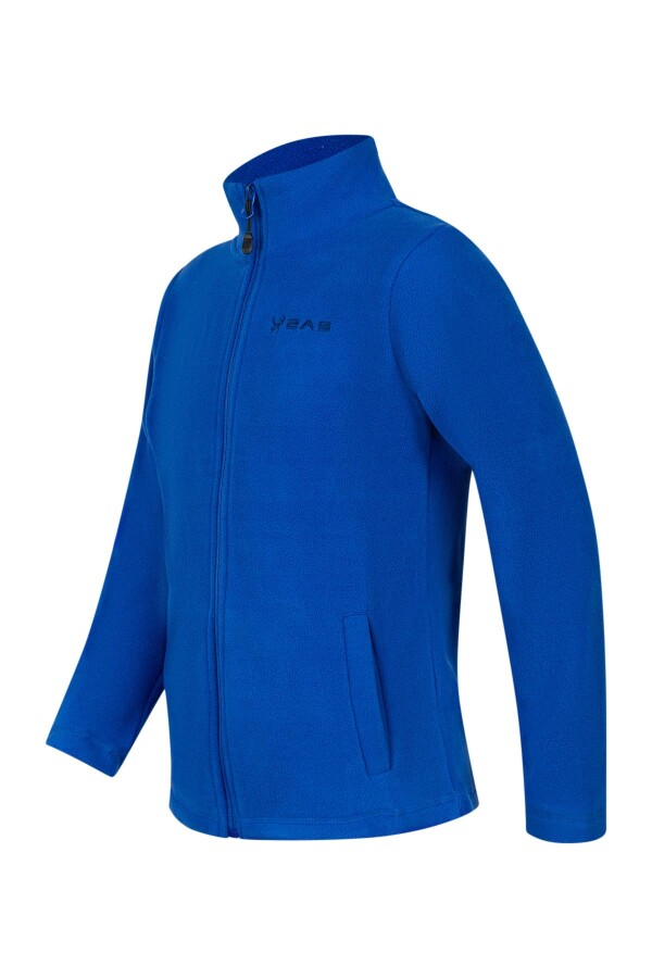 2AS Crystal Çocuk Tam Fermuarlı İnce Polar Sweatshirt Mavi - 2AS (1)