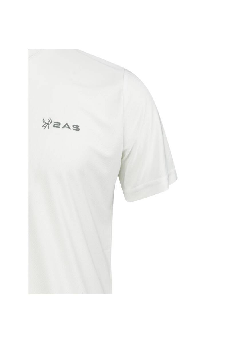 2AS Elba V Yaka T-shirt Beyaz - 3