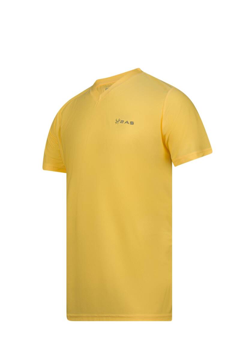 2AS Elba V Yaka T-shirt Sarı - 2