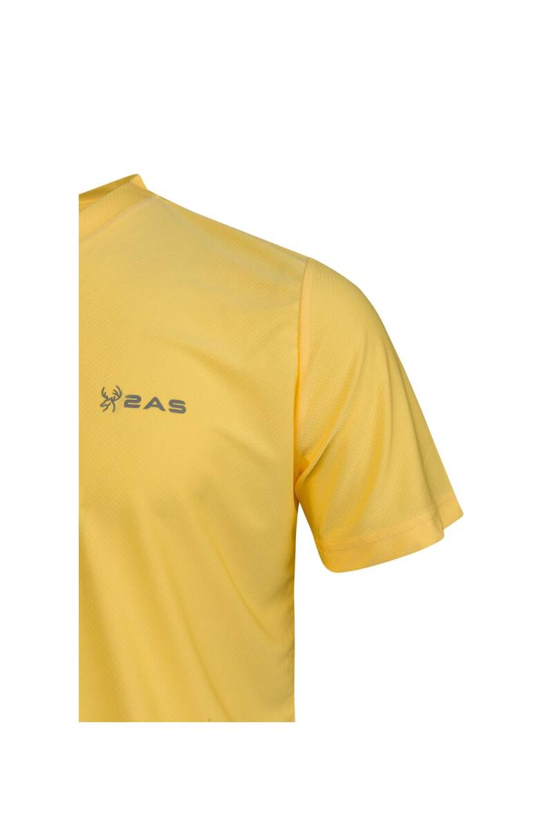 2AS Elba V Yaka T-shirt Sarı - 3