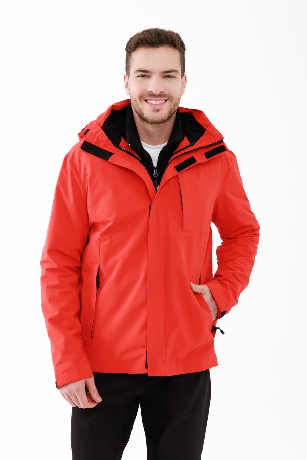 2AS Elbruz 3in1 Erkek Mont Kırmızı 