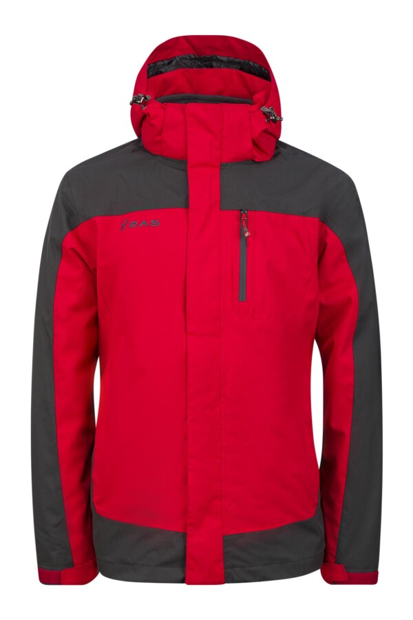 2AS Elbruz Erkek 3 in 1 Ceket Mont RED / ANTHRACITE 