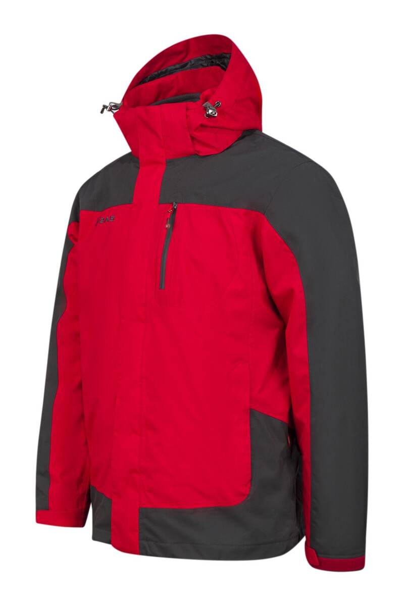 2AS Elbruz Erkek 3 in 1 Ceket Mont RED / ANTHRACITE - 2