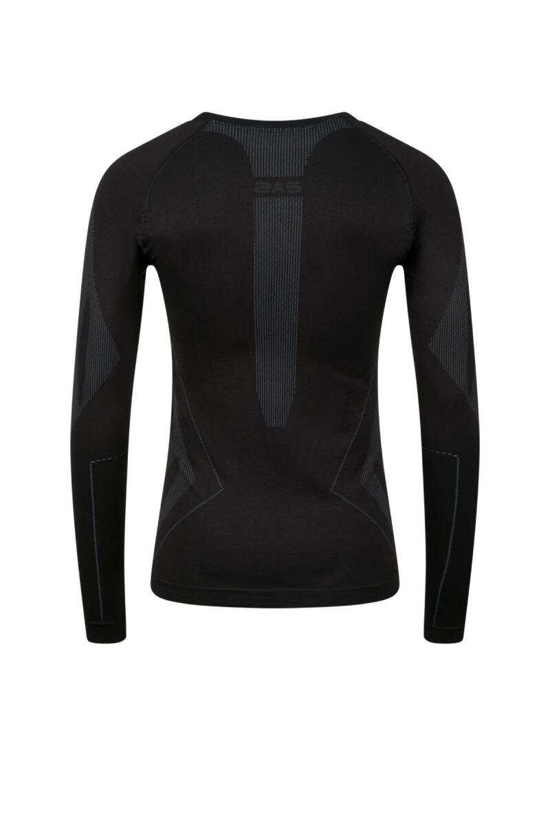 2AS Erkek Heatwave Seamless Baselayer Üst İçilk Siyah/Gri - 3