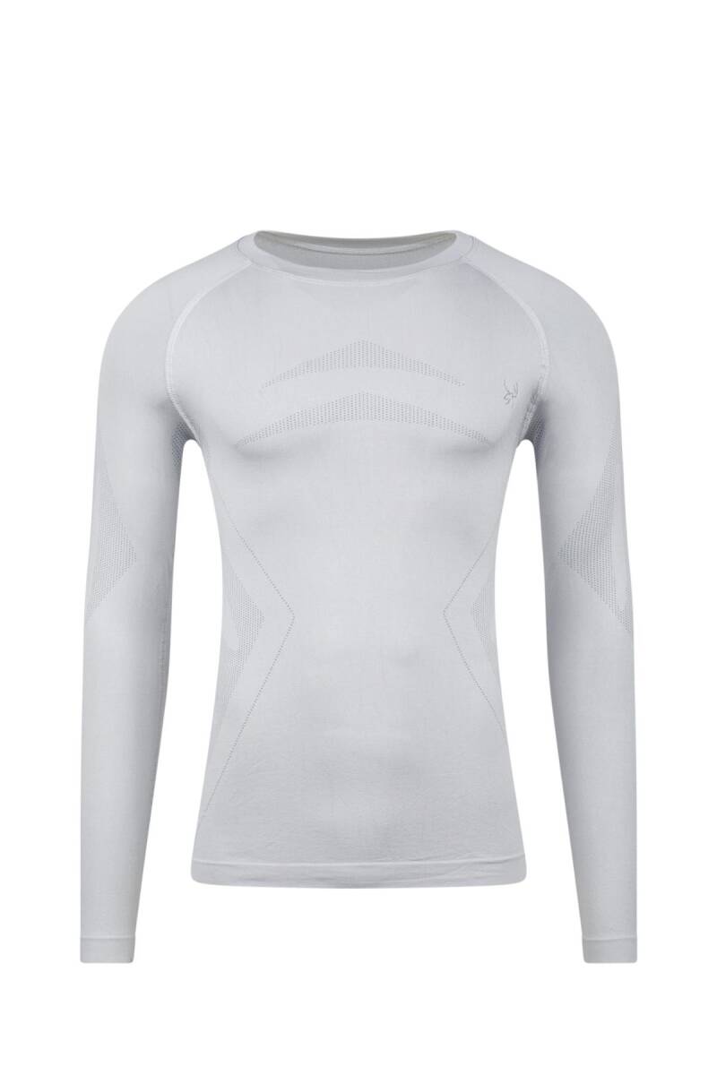 2AS Erkek Heatwave Seamless Baselayer Üst İçlik Gri - 1