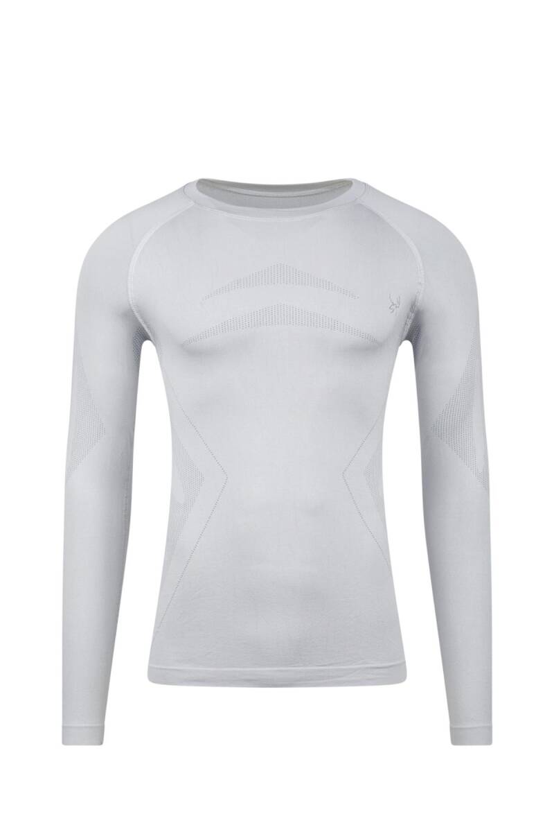 2AS Erkek Heatwave Seamless Baselayer Üst İçlik Gri - 1