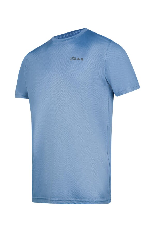 2AS Fiji Sıfır Yaka Tişört Mavi - 2AS (1)