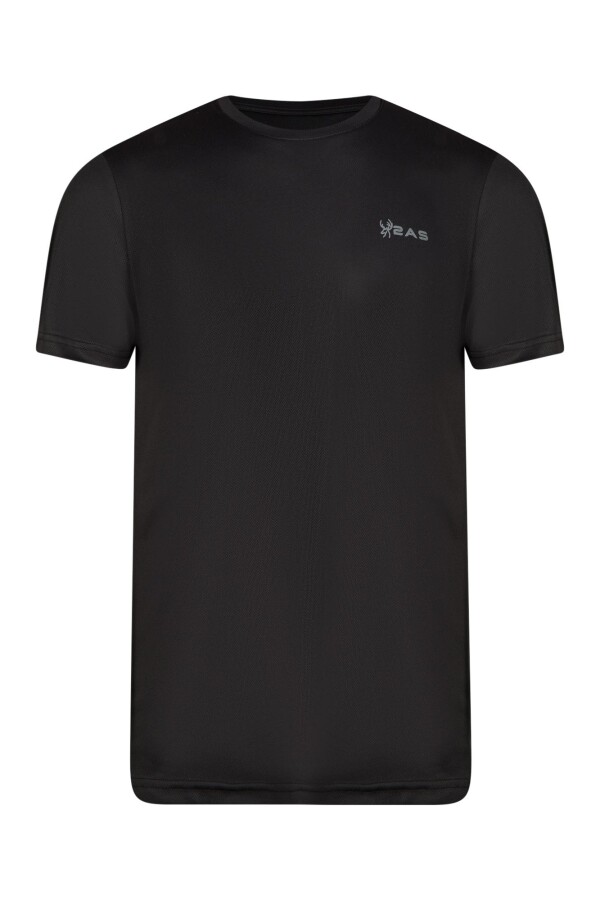 2AS Fiji Sıfır Yaka Tişört Siyah - 2AS