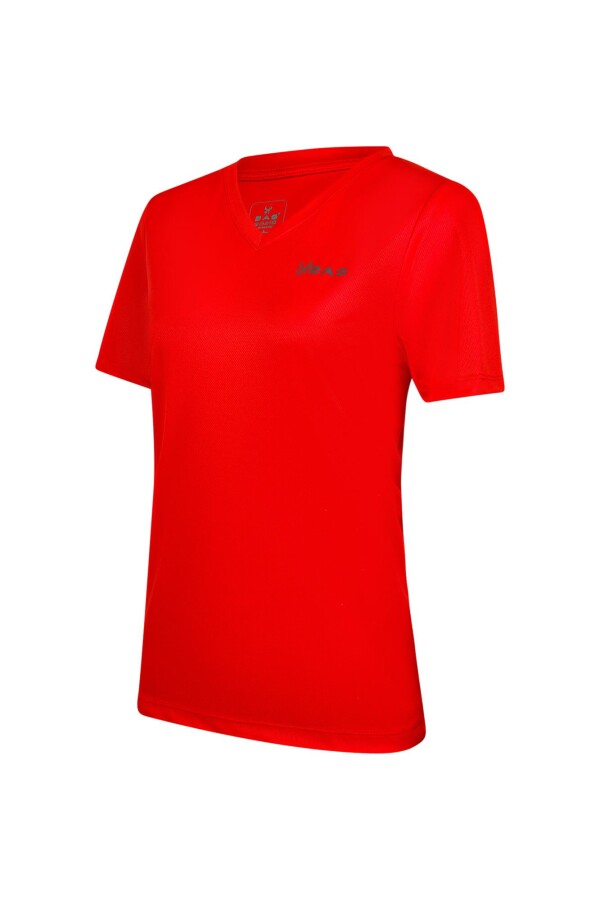 2AS Freda V Yaka Kadın Tişört Kırmızı - 2AS (1)