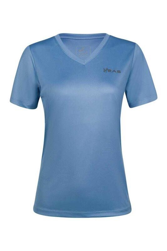 2AS Freda V Yaka Kadın Tişört Mavi - 2AS