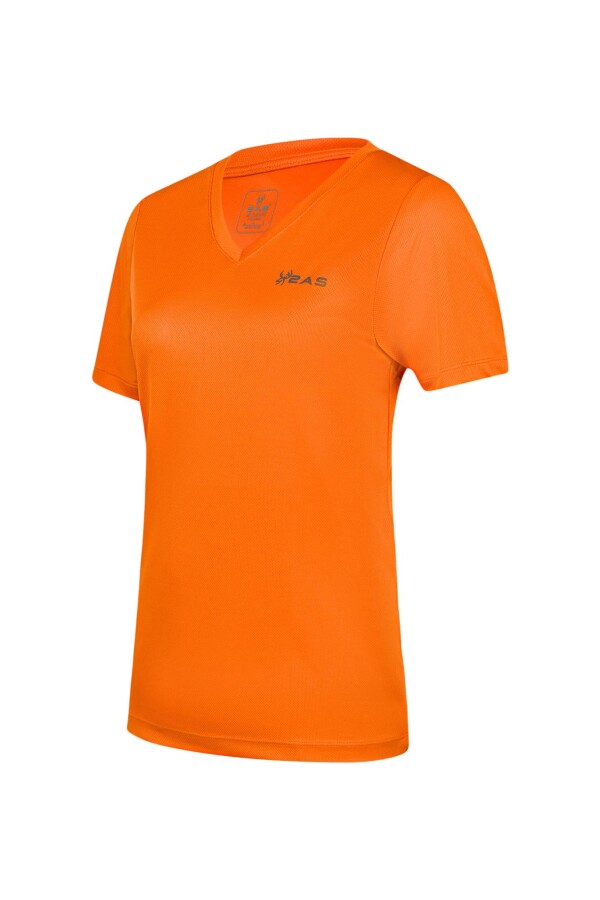 2AS Freda V Yaka Kadın Tişört Turuncu - 2AS (1)