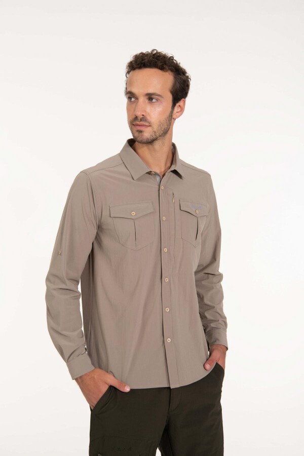 2AS Gablin Erkek Gömlek Kahve - 2AS (1)