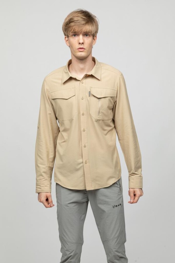 2AS Gander Erkek Gömlek Bej - 2AS