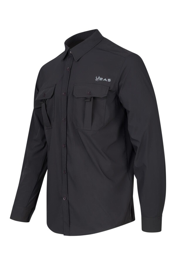 2AS Gear Erkek Gömlek Antrasit - 2AS (1)