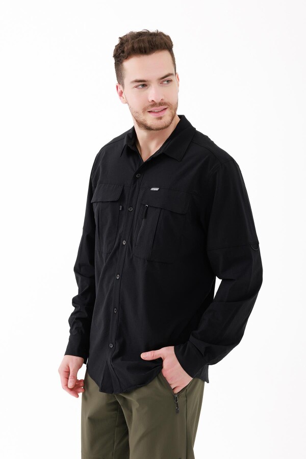 2AS Gibson Erkek Gömlek Siyah - 2AS (1)