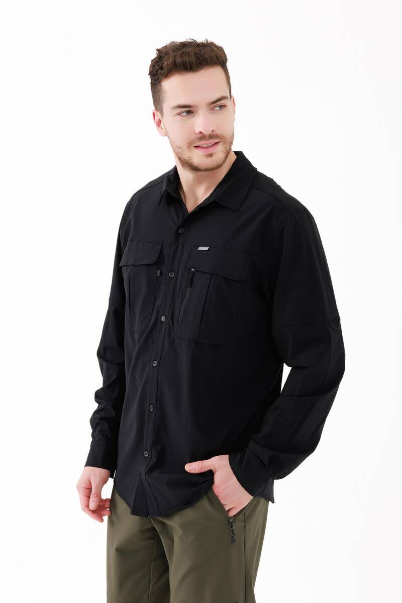 2AS Gibson Erkek Gömlek Siyah - 2