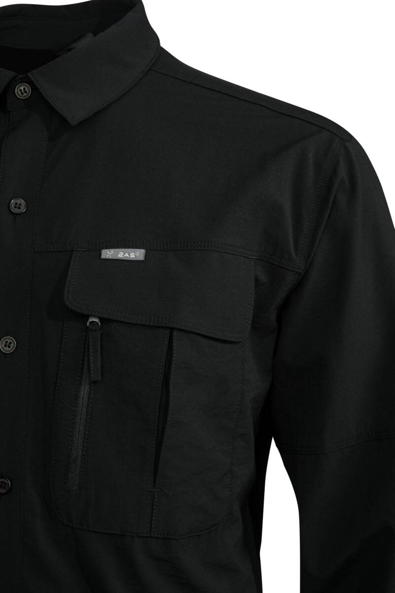 2AS Gibson Erkek Gömlek Siyah - 7
