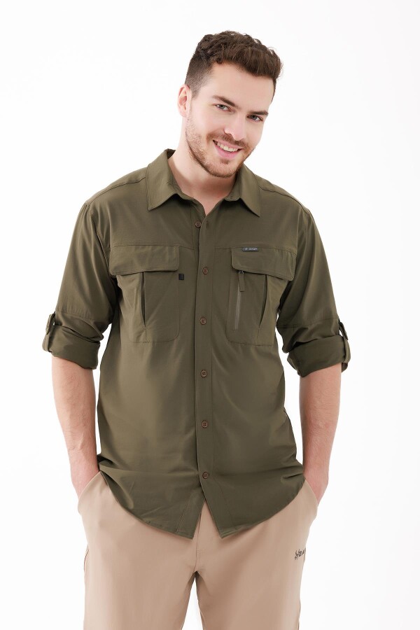 2AS Gibson Erkek Gömlek Haki - 2AS